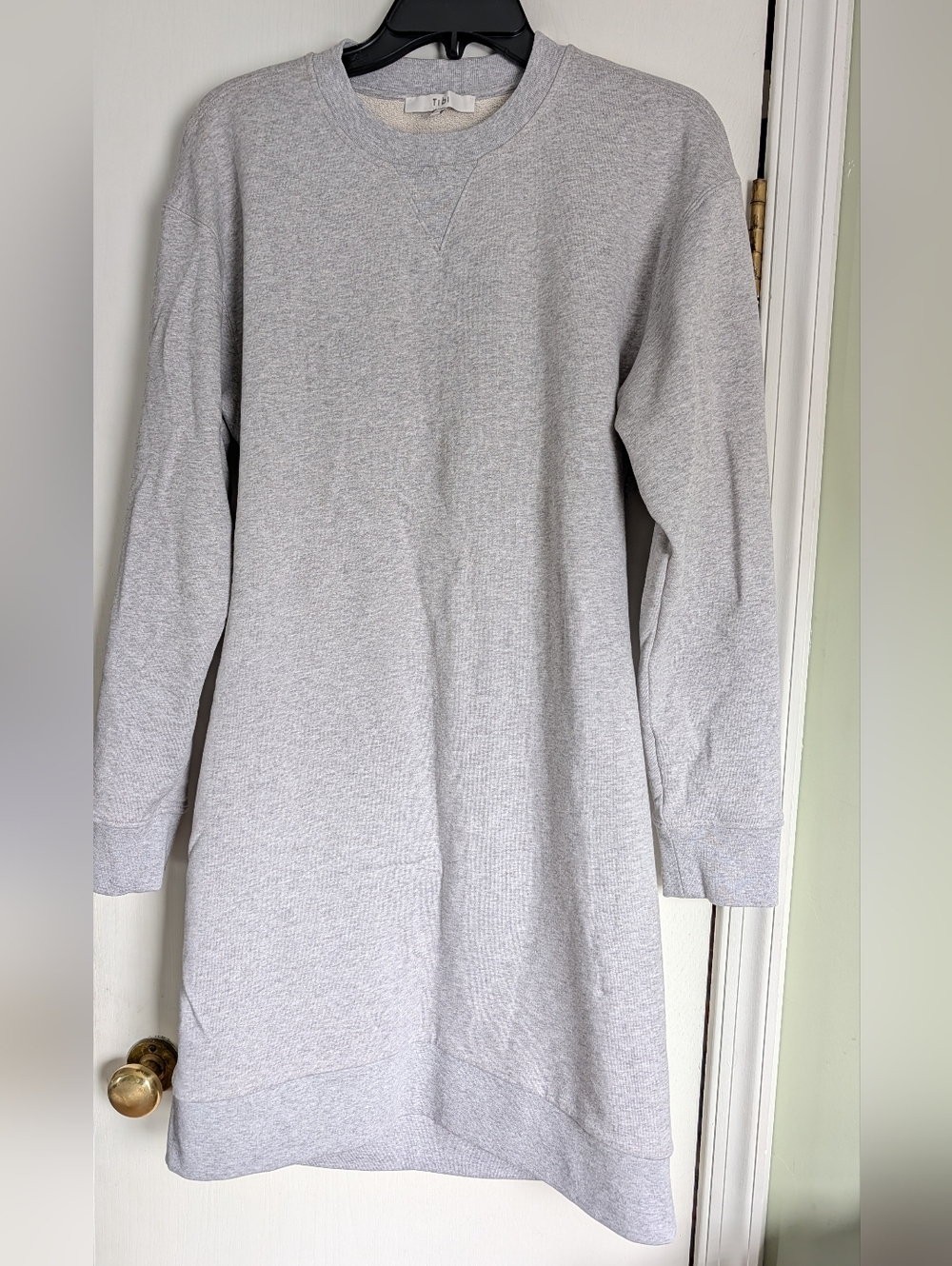 Tibi Easy Sweatshirt Openback Dress